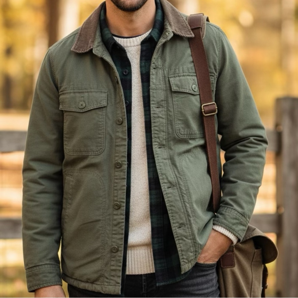 Abercrombie & Fitch Insulated Utility Jacket Men’s Size Small